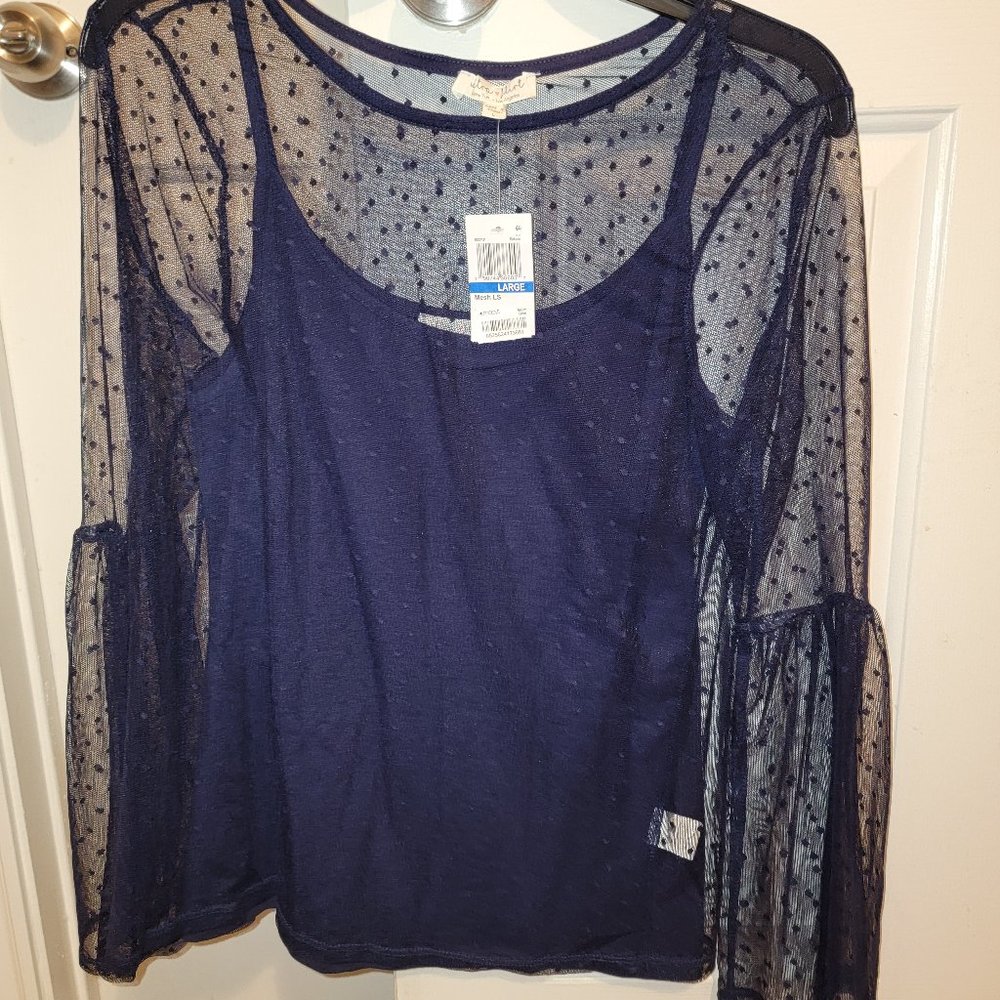 Navy blouse